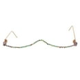 1pc No Lens Eyeglasses Decor Half Glasses Frame Decorative Glasses for