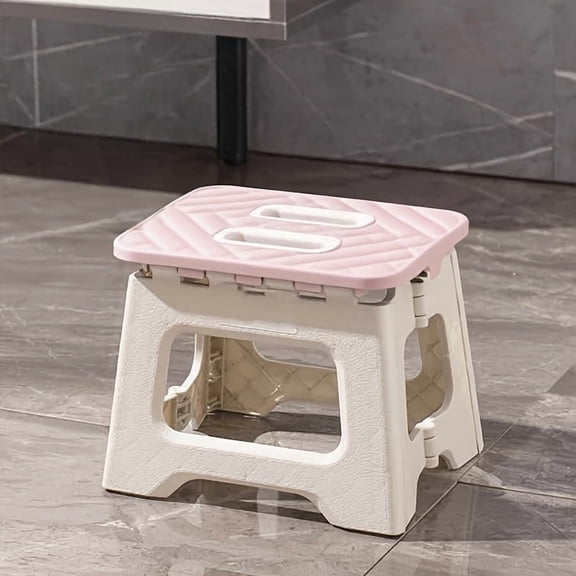 (1pc) Non-slip Surface Step Stool, Multiple Sizes Available, Load Capacity Up To 310 LBS - Sturdy & Lightweight ABS Plastic Folding Step Stool, Suitable For Kitchen, Bedroom, Bathroom And Living Room