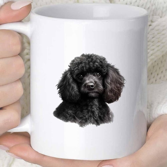 1pc Novelty Curly Poodle Dog Mug 11oz Ceramic Coffee Cup with Poodle Design Hand Wash Only Reusable Coffee Juice Tea Fun Dog Lovers Dog Mug Beverage Container Playful Design Durable Drinkware Ceramic
