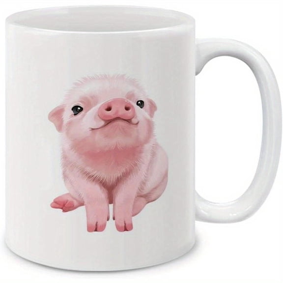 1pc Nursery Pig Piglets Ceramic Coffee Mug Tea Cup 11 OZ