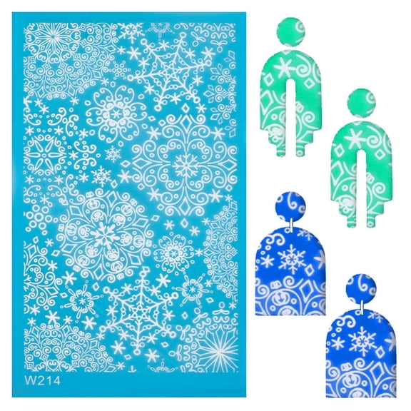 1pc Nylon Impression Mat Mold Rectangle Ceramic & Clay Tools Floral Pattern 14.8x9x0.002cm
