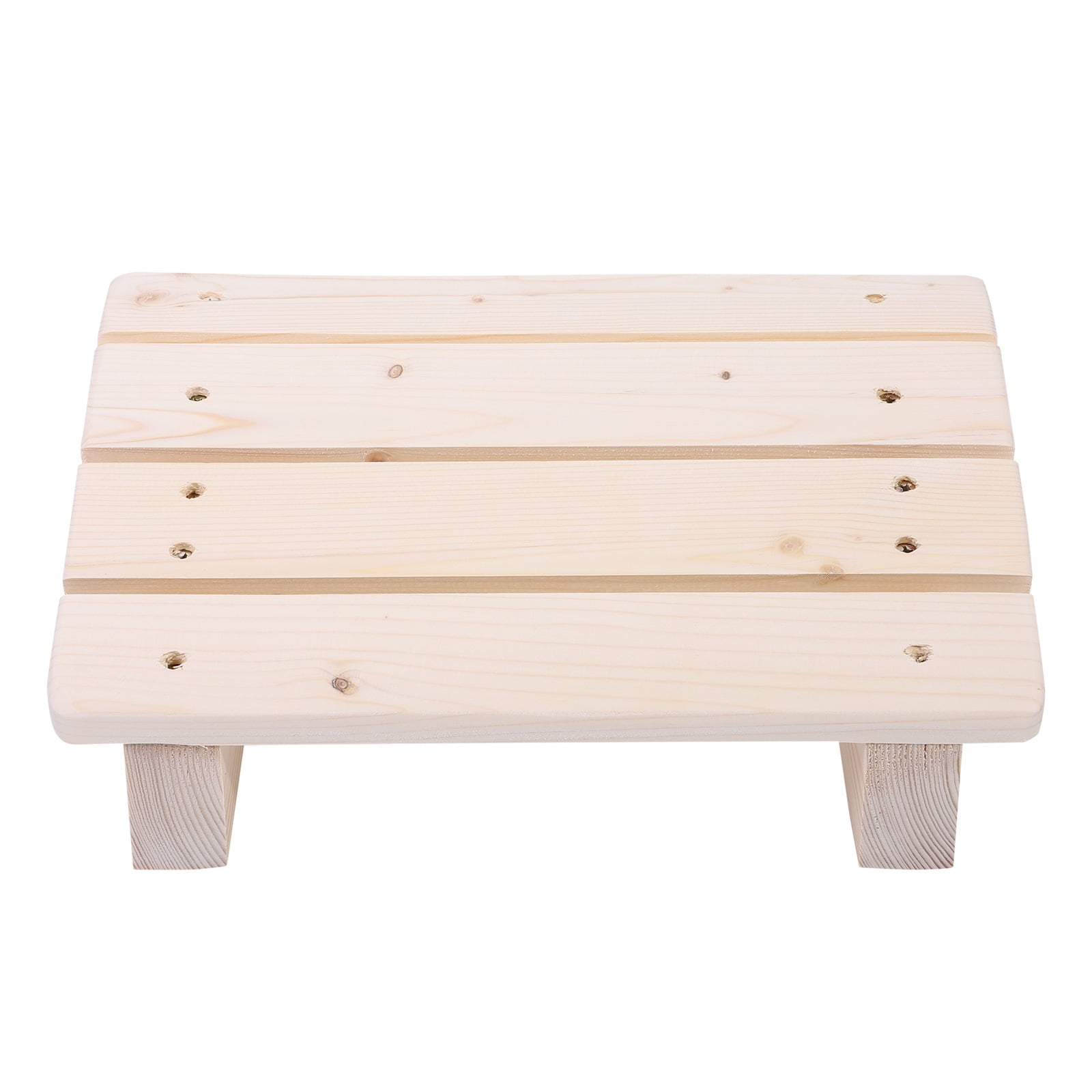 1pc Office Desk Bathroom Foot Rest Bench Tilted Wooden Foot Rest Stool