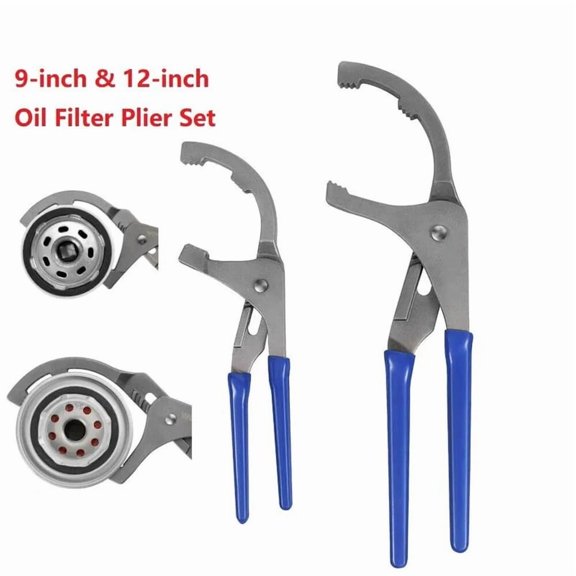 1pc Oil Filter Plier Clamp Wrench 9in/12in Auto Oil Filter Extractor Locking Plier Manual Wrench Removal Tools For 44-95MM Plier