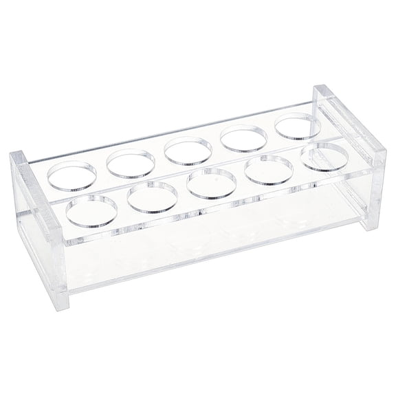 1pc Organic Acrylic Display Stands Test Tube Display Stands Lab Supplies Rerctangle Clear 125x49x34.5mm Hole: 17mm