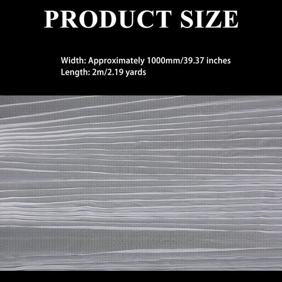 1pc Organza Fabrics Craft Making Supplies White 1500mm 2m/pc.