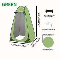 1pc Outdoor Camping Shower Tent - Portable Single-Person Privacy Shelter, Multifunctional as Mobile Toilet & Changing Room for Outdoor Trips (124 chars)
