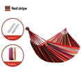 thumbnail image 1 of 1pc Outdoor Canvas Hammock Camping Swing Hammock with Tree Ropes Load-bearing Up to 200kg Perfect for Garden Patio Backyard, 1 of 8