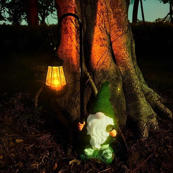 1pc Outdoor Garden And Lawn Additions, Including Decorative Lighting for Landscapes, Outdoor Statue Lights, Solar-Powered Landscape Lights, And Lanterns Featuring Elves And Dwarf Statues