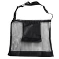 thumbnail image 1 of 1pc Outdoor Orchard Mushroom Picking Bag Foldable Large Capacity Mesh Bag Household Garden Lightweight Picking Tools Black, 1 of 8