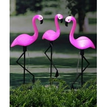 1pc Outdoor Solar Lights Waterproof Flamingos Garden Decor Lights