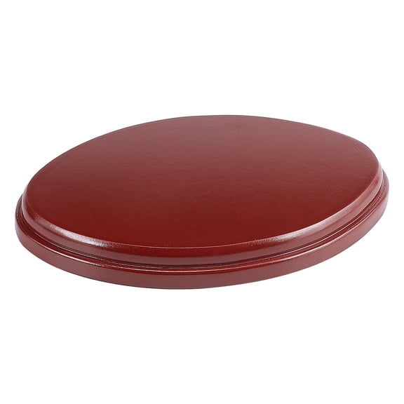 1pc Oval Wood Base (Sienna 7.4x5.4x0.8 inch) Wood Display Base for Gemstone and Jewellery Oval Wood Plaque Base Riser Farmhouse Decor for Mini Vase Display Sculpture Casting