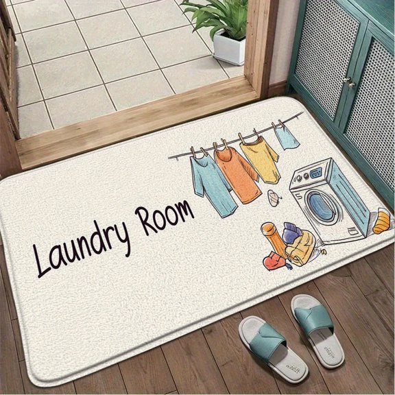 1pc Overlapping Rainbow Hearts Digital Illustration Bath Mat, Vibrant and Playful Design, 17.72x29.53inch Bath Rug, Entrance Door Mat, Floor Mat