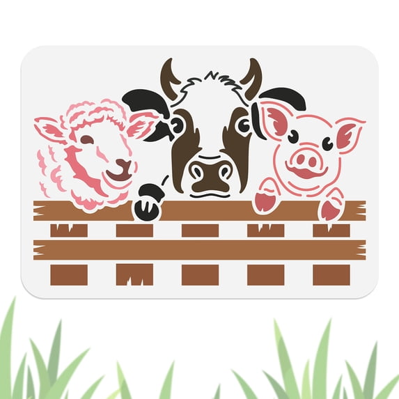 1pc PET Hollow Out Drawing Painting Stencils for DIY Scrapbook Photo Album Animals 297x210mm