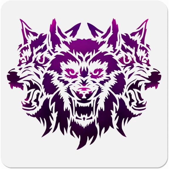 1pc PET Hollow Out Drawing Painting Stencils for DIY Scrapbook Photo Album Dog 300x300mm Plastic