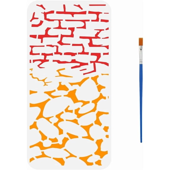 1pc PET Hollow Out Drawing Painting Stencils for DIY Scrapbook Photo Album Masonry 150x300mm