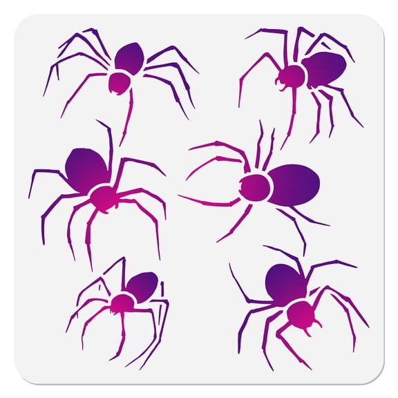 1pc PET Hollow Out Drawing Painting Stencils for DIY Scrapbook Photo Album Spider 300x300mm