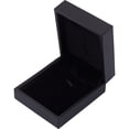 thumbnail image 1 of 1pc PU Leather Jewelry Storage boxes Rectangle Black 8.45x7.4x3.8cm DIY, 1 of 7