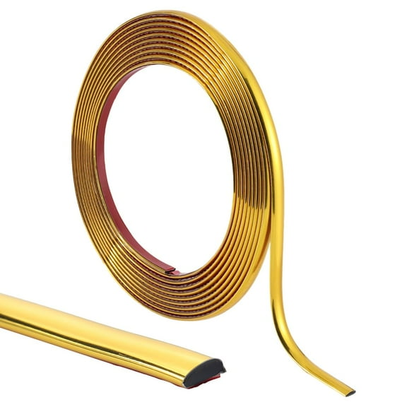 1pc PVC Car Interior Moulding Trim Fit for Most Car Goldenrod 9x3mm 5m/pc