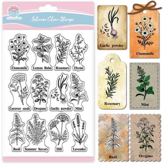 1pc PVC Clear Stamps for DIY Scrapbooking Photo Album Decorative Cards Making Stamp Sheets Plants 160x110mm
