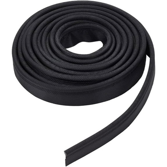 1pc PVC Double-Sided Card Strip For Tent Rectangle Black 500x3.1x0.16cm
