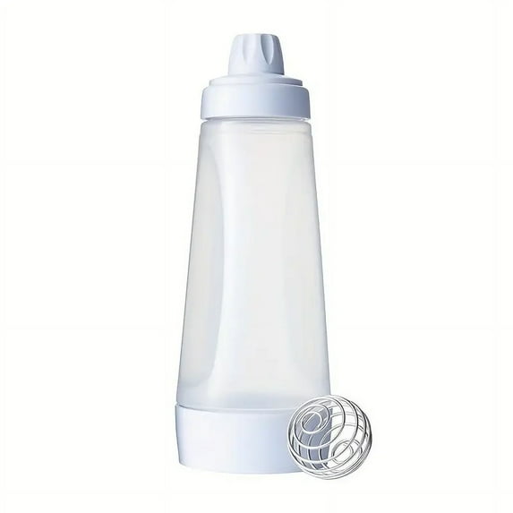 1pc Pancake Batter Dispenser And Mixer With BlenderBall Wire Whisk For Cupcakes, Muffins, Crepes, And More, Baking Tool