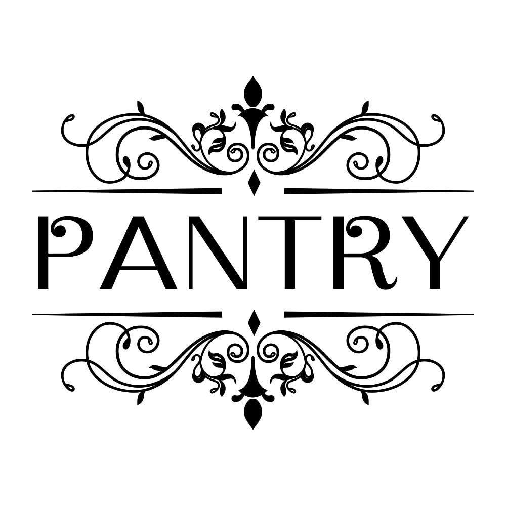 1pc Pantry Door Sign Wall Stickers Pantry Vinyl Lettering Wall Decal ...