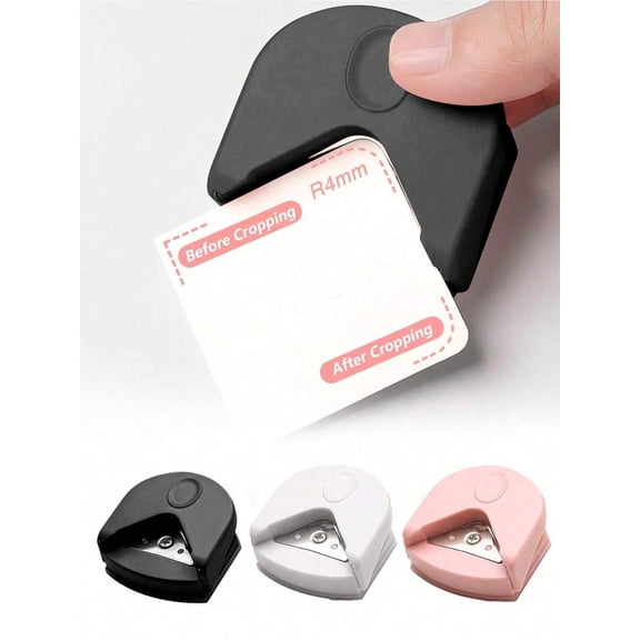 1pc Paper Corner Rounder R4 4mm Corner Cutter Punch Tool Portable Paper Trimmer Cutter For Laminated Cards Cardstock Scrapbooking Photo Card Making DIY Crafts Puncher For Office Holiday Gift Giving