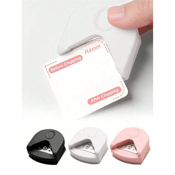 1pc Paper Corner Rounder R4 4mm Corner Cutter Punch Tool Portable Paper Trimmer Cutter For Laminated Cards Cardstock Scrapbooking Photo Card Making DIY Crafts Puncher For Office Holiday Gift Giving