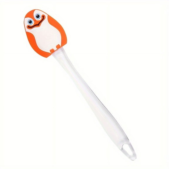 1pc Penguin Silicone Spatula, Cartoon Silicone Mixing Spatula, Silicone Spatula Scraper, Mini Silicone Spatula, Jam Spatula, Baking Tools, Kitchen Gadgets, Kitchen Accessories