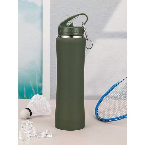 1pc Personalized Engraved Stainless Steel Insulated Water Bottle - Custom Name, 500ml with Straw - Sports & Daily Use, Easy to Clean - Ideal Gift for Family, Friends, Kids - For School, Office