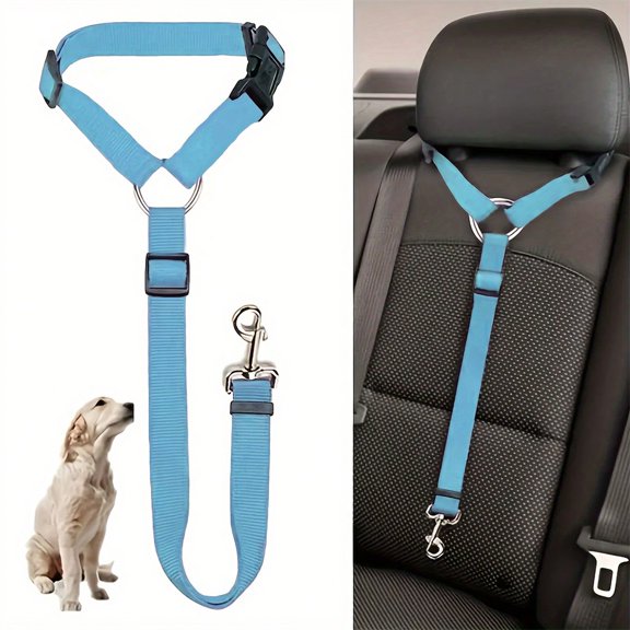 1pc Pet Car Belt, Dog Cat Car Leash, Retractable Backseat Pet Tether, Keep Your Dogr! Dog Outing Dog Stuff