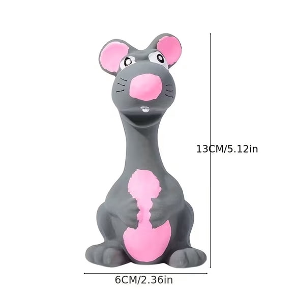 1pc Pet Latex Gray Mouse Grinding Teeth Cleaning Dog Sound Toy