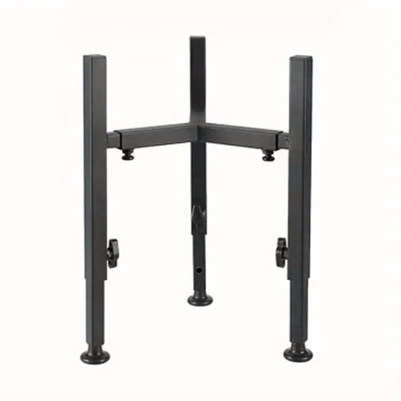 1pc PetFeast Adjustable Height Iron Dog Bowl Stand, Elevated Feeder for Medium to Large Dogs, 7-11" Width, 14.5" Height Range, Durable Metal Pet Food Holder (Bowl Not Included)