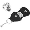 thumbnail image 1 of 1pc Pick You Guitar Picks Gifts Stainless Steel Guitar Pick Keychain with PU Leather Case Plectrum Guitar Set Graduates Birthday Christmas Valentines Gifts for Guitar Player Musician Lover Gray, 1 of 5