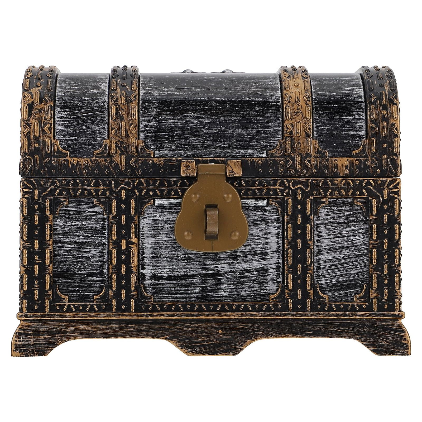 1pc Pirate Treasure Chest Children's Treasure Chest Retro Plastic Treasure Chest Toy