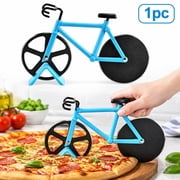 1pc Pizza Cutter, Bicycle Pizza Cutter Wheel with Non-Stick Stainless Steel Super Sharp Blades