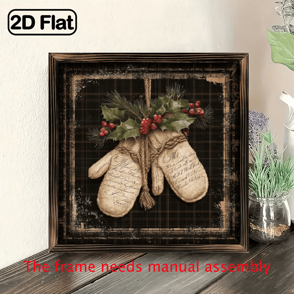 1pc Plaque - Minimalist Glove Pattern Rustic Farmhouse Wall Suitable ...