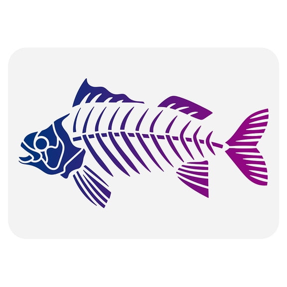 1pc Plastic Drawing Painting Stencils Templates for Painting on Scrapbook Fabric Tiles Floor Furniture Wood Rectangle Fishbone Pattern 29.7x21cm