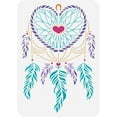 thumbnail image 1 of 1pc Plastic Hollow Out Drawing Painting Stencils Templates for Painting on Scrapbook Fabric Tiles Floor Furniture Wood Heart 29.7x21cm craft product toy, 1 of 7