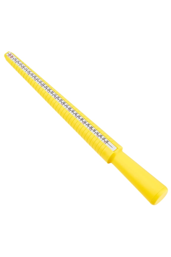 1pc Plastic Ring American Size Sticks Ring Mandrel for Jewelry Ring Making Yellow 26x2.5cm