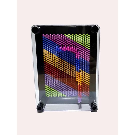 1pc-Plastic Square Rainbow Handprint Versatile Needle Drawing 3D Clone Hand Model Puzzle Toy