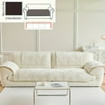 thumbnail image 1 of 1pc Plush Non-Slip Sofa Cover, Modern Luxury, Pet-Friendly, Breathable, Fashionable Home Decor, Suitable for Living Room, Bedroom, Office, Polyester Fabric, Machine Washable, No Print, 1 of 10