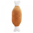 thumbnail image 1 of 1pc Plush Squeaky Bone Dog Toys Bite-Resistant Clean Dog Chew Puppy Training Toy Soft Banana Carrot And Vegetable Pet Supplies(Chicken leg), 1 of 6