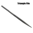 thumbnail image 1 of 1pc Pneumatic File Blades Half Round/Triangle/Flat/Round File For Stone Glass Metal DIY Woods Rasp File Polishing Carving Tool, Triangle File, 1 of 11