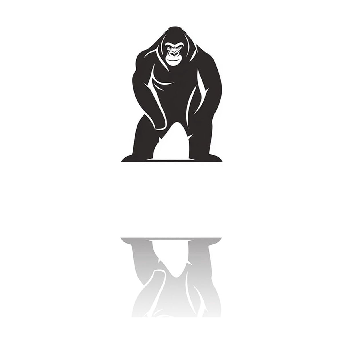 1pc Polished Aluminum License Plate Gorilla Logo Suitable All Vehicles ...