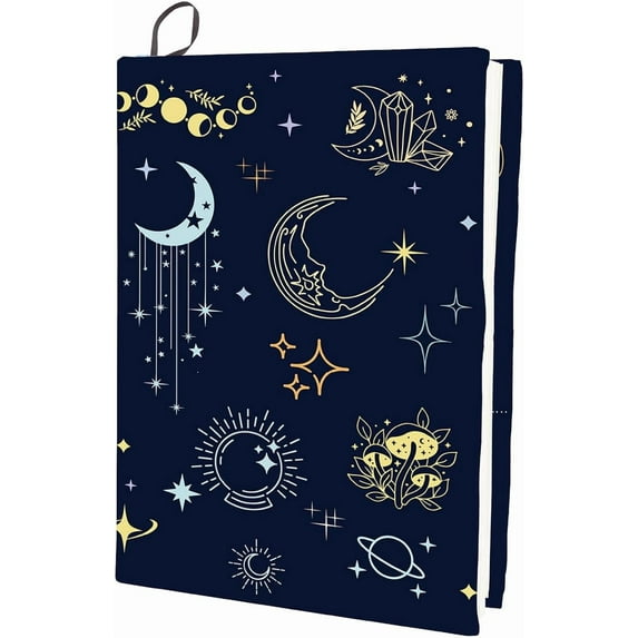 1pc Polyester Book Covers Elastic Notebook Wraps Rectangle Tarot 400x250mm