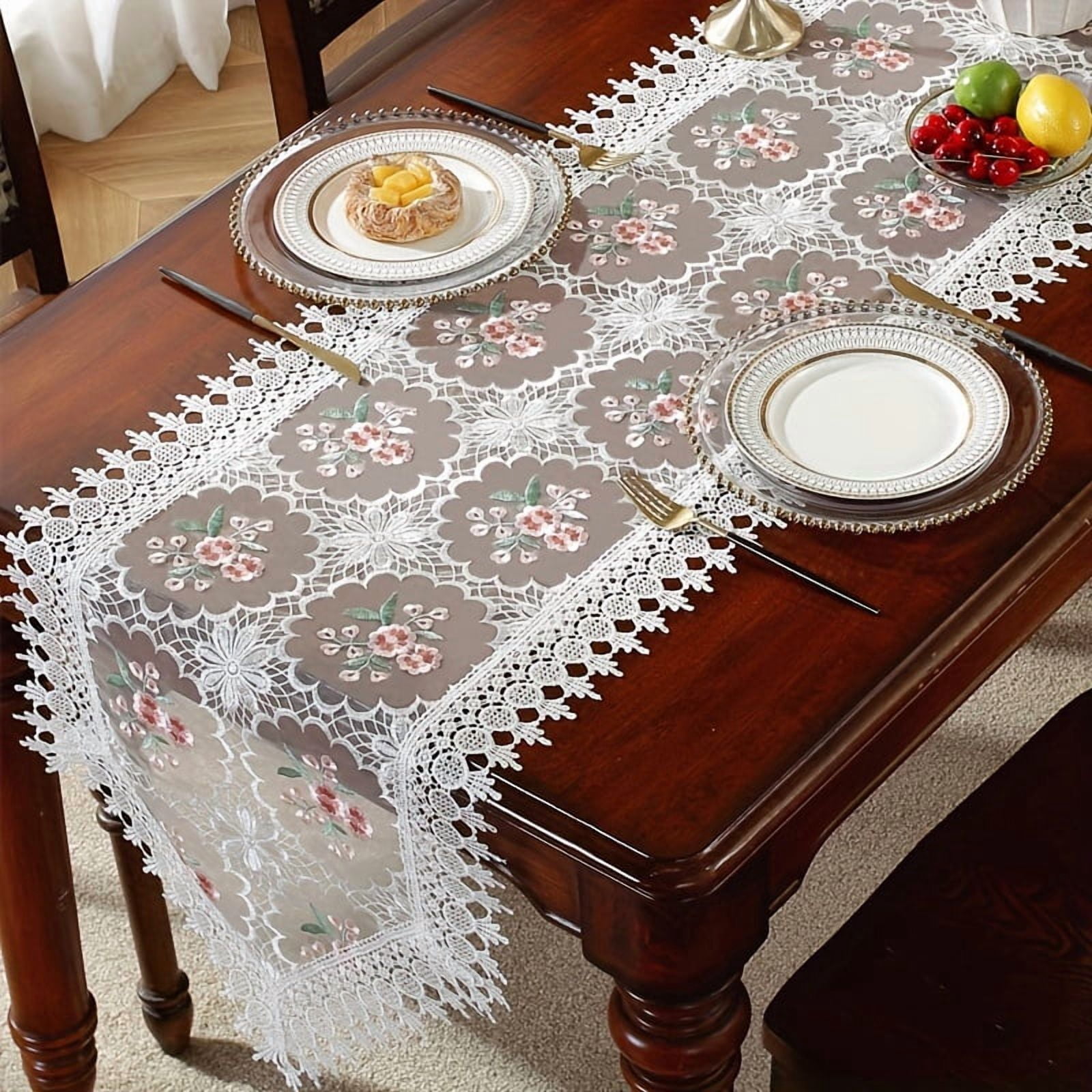 1pc Polyester Organza Fabric with Colorful Floral Pattern, Surrounded ...