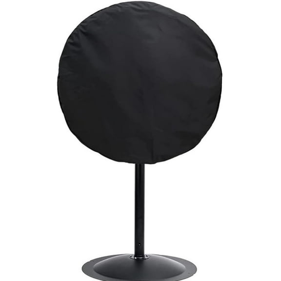 1pc Polyester Wall Mounted Electric Fan Dust Cover Furniture Covers Black 650x0.5mm