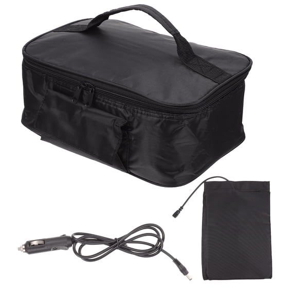 PartyKindom Heat Preservation Bag Black Oxford Cloth Practical 1Pc