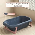 thumbnail image 1 of 1pc Portable Dog Bathtub With Self-Temperature Display, Collapsible, PVC, Great For Canine Bathing And Grooming, 1 of 8